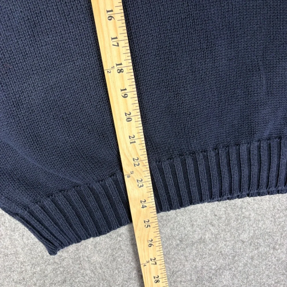 Polo Ralph Lauren Mens XL Navy Blue Cotton V-Neck Sweater Vest Red Pony Logo